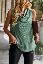 Give Me The Slip Bluse mit Wasserfallausschnitt